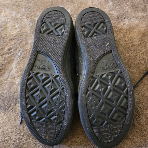 Converse Chuck Taylor All Star High Top Black Canvas Sneakers Men’s 7 Women’s 9 - Picture 5 of 13